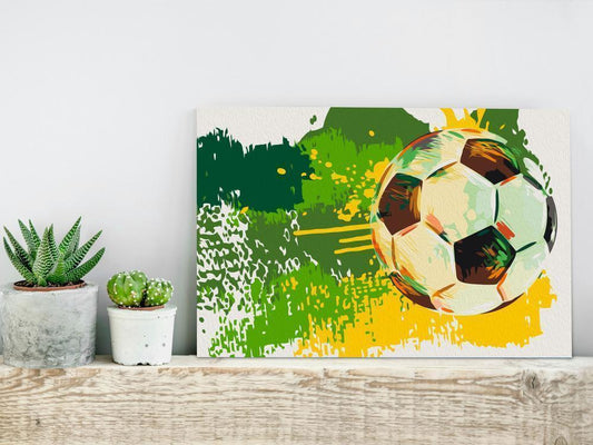 Start learning Painting - Paint By Numbers Kit - Football Emotions - new hobby