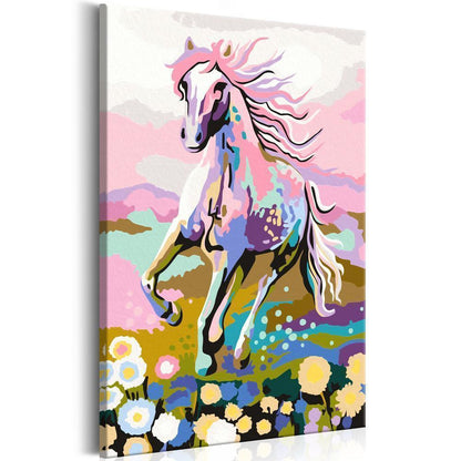 Start learning Painting - Paint By Numbers Kit - Fairytale Horse - new hobby