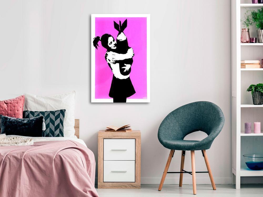 Canvas Print - Bomb Hugger (1 Part) Vertical-ArtfulPrivacy-Wall Art Collection