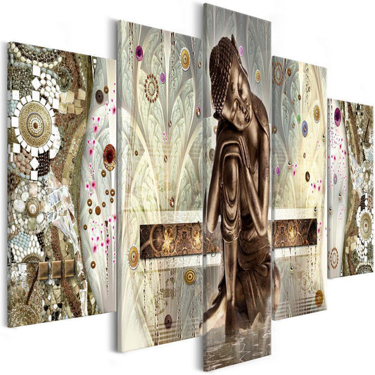 Canvas Print - Buddha's Dream (5 Parts) Wide-ArtfulPrivacy-Wall Art Collection