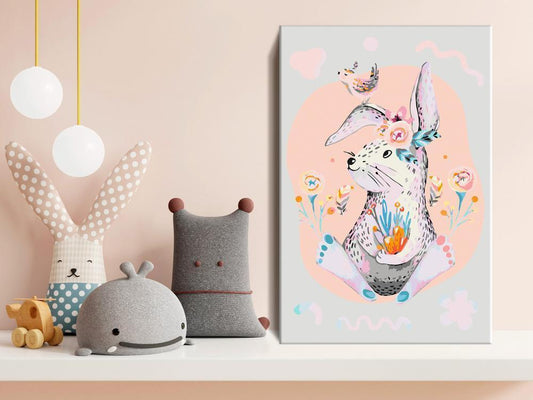 Start learning Painting - Paint By Numbers Kit - Colourful Rabbit - new hobby