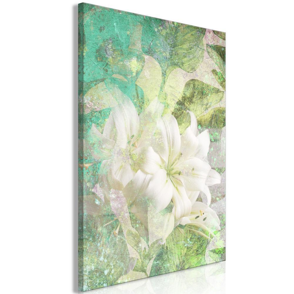 Canvas Print - Green Breath (1 Part) Vertical-ArtfulPrivacy-Wall Art Collection