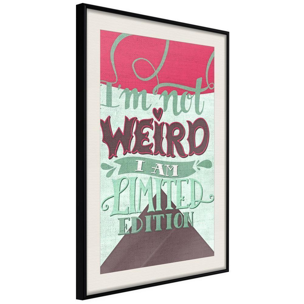 Typography Framed Art Print - Limited Edition-artwork for wall with acrylic glass protection