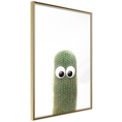 Botanical Wall Art - Funny Cactus IV-artwork for wall with acrylic glass protection
