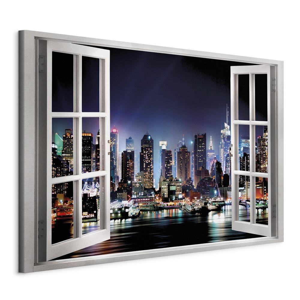 Canvas Print - Window: View of New York-ArtfulPrivacy-Wall Art Collection