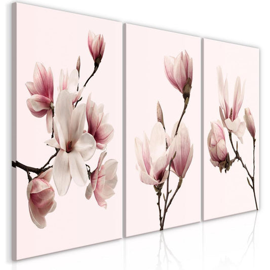 Canvas Print - Spring Magnolias (3 Parts)-ArtfulPrivacy-Wall Art Collection