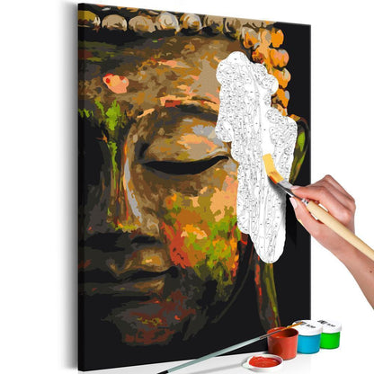 Start learning Painting - Paint By Numbers Kit - Buddha in the Shade - new hobby