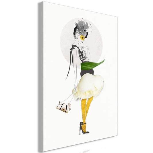 Canvas Print - Yellow Stocking (1 Part) Vertical