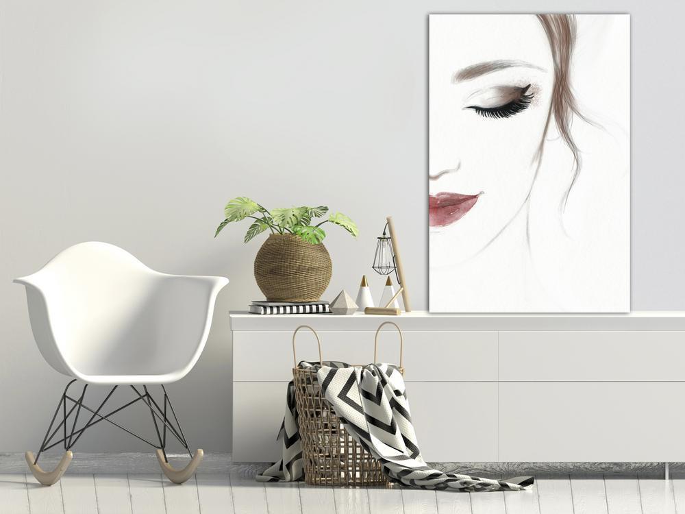 Canvas Print - Delicate Beauty (1 Part) Vertical-ArtfulPrivacy-Wall Art Collection