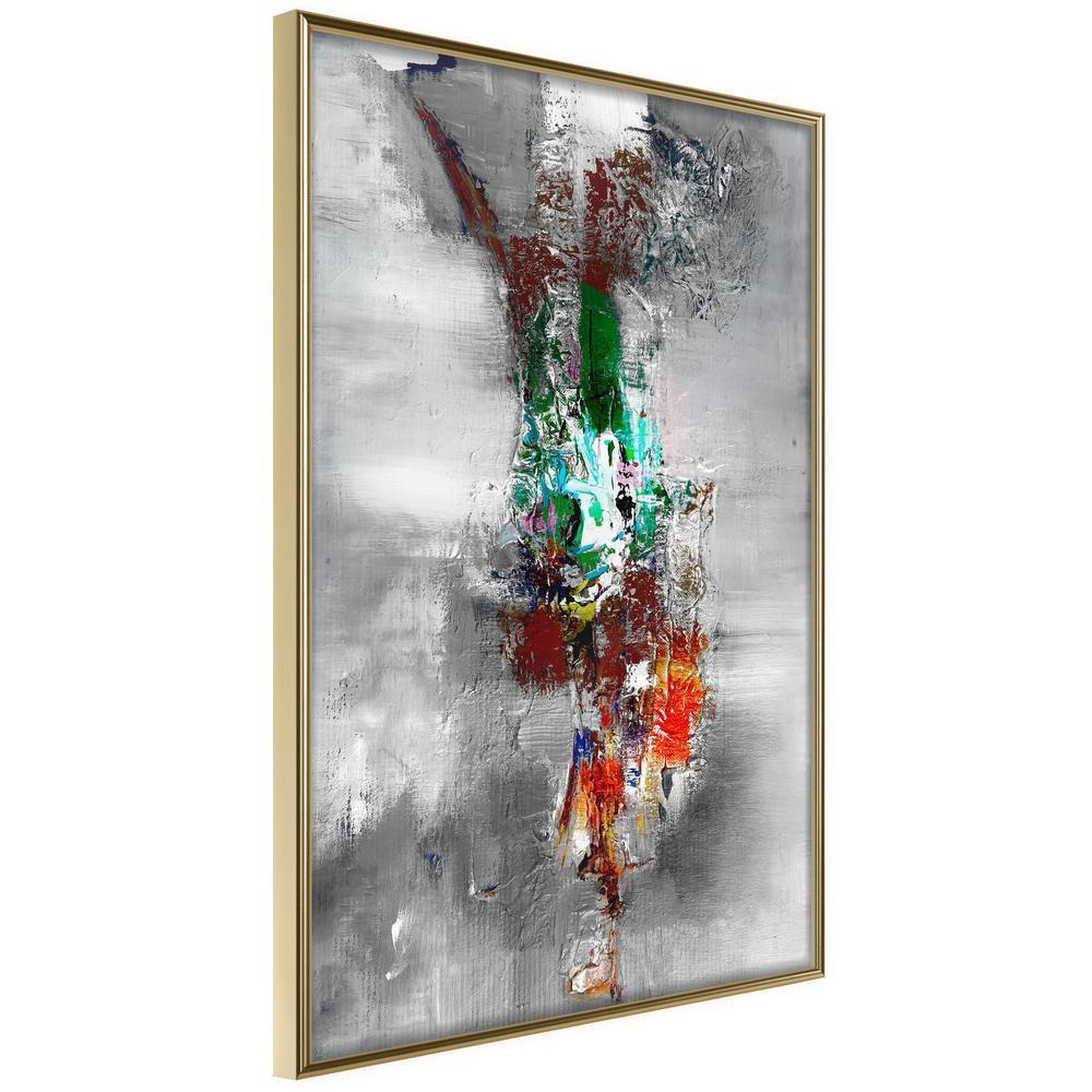 Abstract Poster Frame - Contradiction of Opinions-artwork for wall with acrylic glass protection