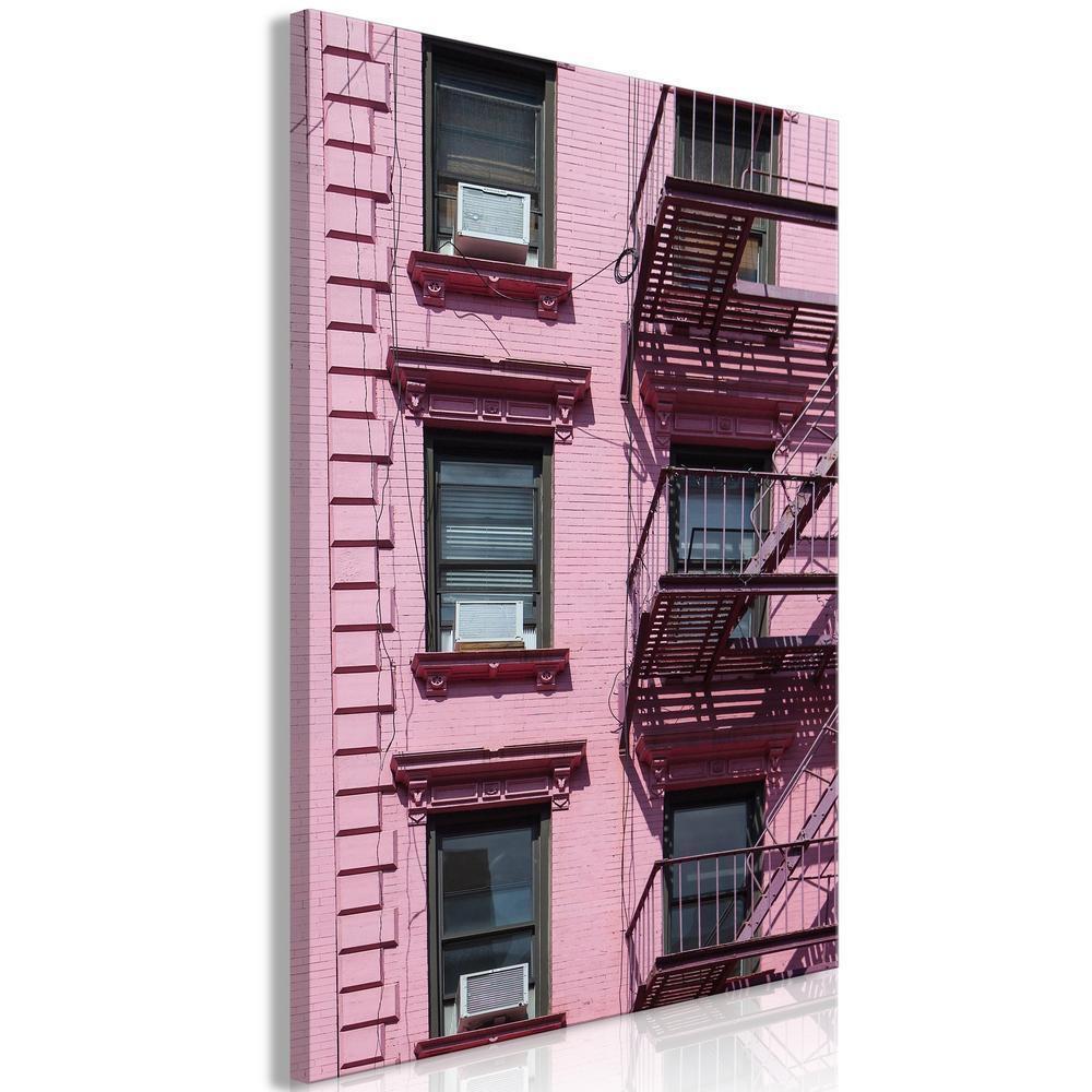 Canvas Print - Fire Stairs (1 Part) Vertical-ArtfulPrivacy-Wall Art Collection