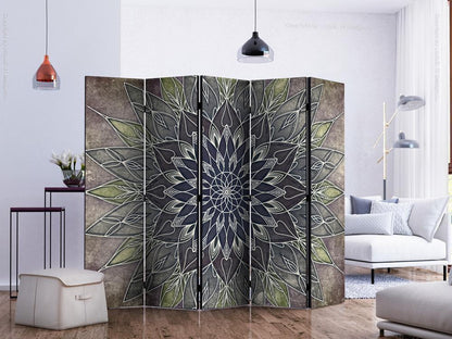 Decorative partition-Room Divider - Imperial Pattern II-Folding Screen Wall Panel by ArtfulPrivacy