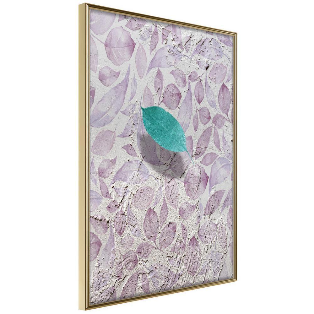 Botanical Wall Art - Floating Leaf II-artwork for wall with acrylic glass protection