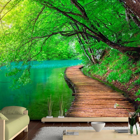 Wall Mural - Green peace-Wall Murals-ArtfulPrivacy