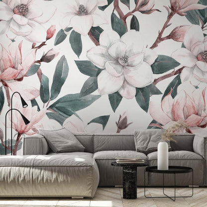 Wall Mural - Watercolor Magnolias - Second Variant