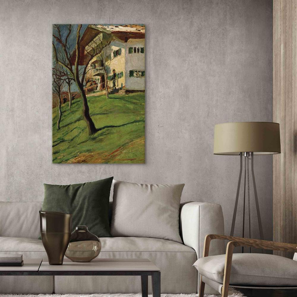 Canvas Print - Unser Häuschen in Tegernsee (August Macke)