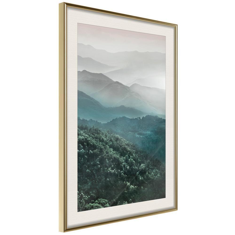 Framed Art - Natural Gradient II-artwork for wall with acrylic glass protection