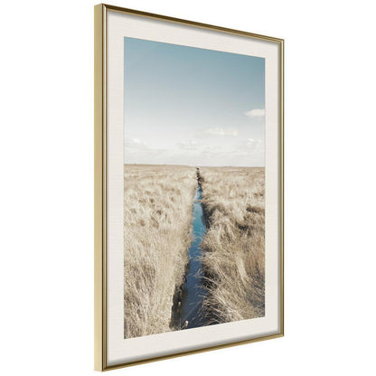 Framed Art - Drainage Ditch-artwork for wall with acrylic glass protection