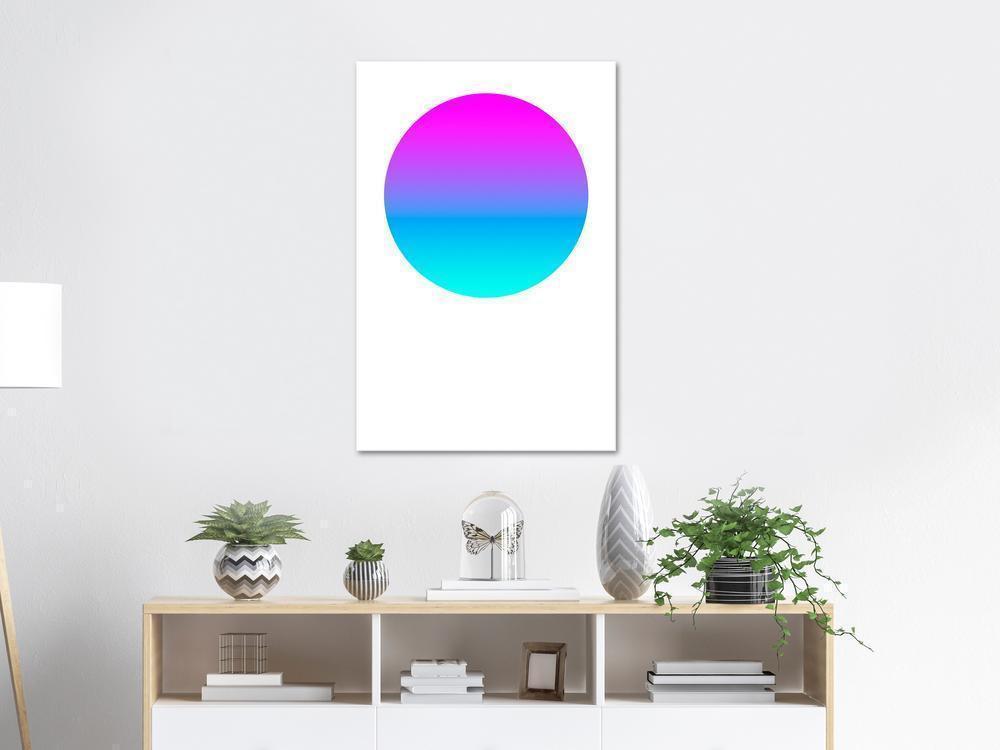 Canvas Print - Colourful Circle (1 Part) Vertical-ArtfulPrivacy-Wall Art Collection