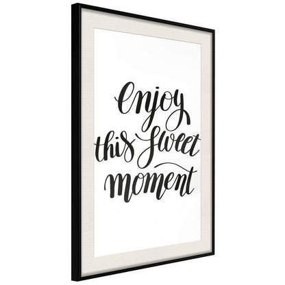 Motivational Wall Frame - Moment-artwork for wall with acrylic glass protection