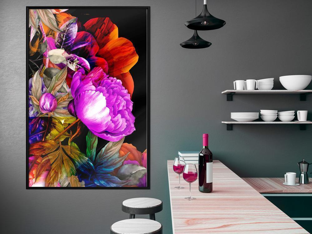 Botanical Wall Art - Flower Sonata-artwork for wall with acrylic glass protection