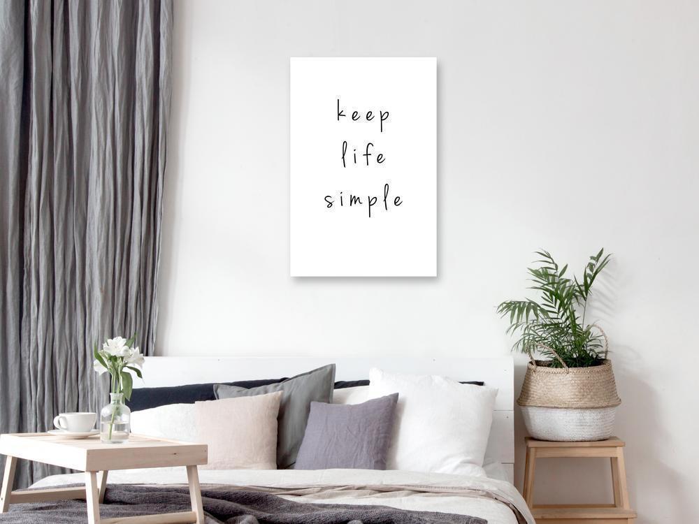 Canvas Print - Message (1-part) - English Text in Motivational Tone-ArtfulPrivacy-Wall Art Collection