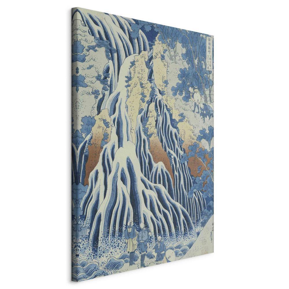 Canvas Print - Kirifuri Fall on Kurokami Mount from the series 'Shokoku Taki Meguri' (A Journey to the Waterfalls of All the Provinces) (Hokusai Katsushika)