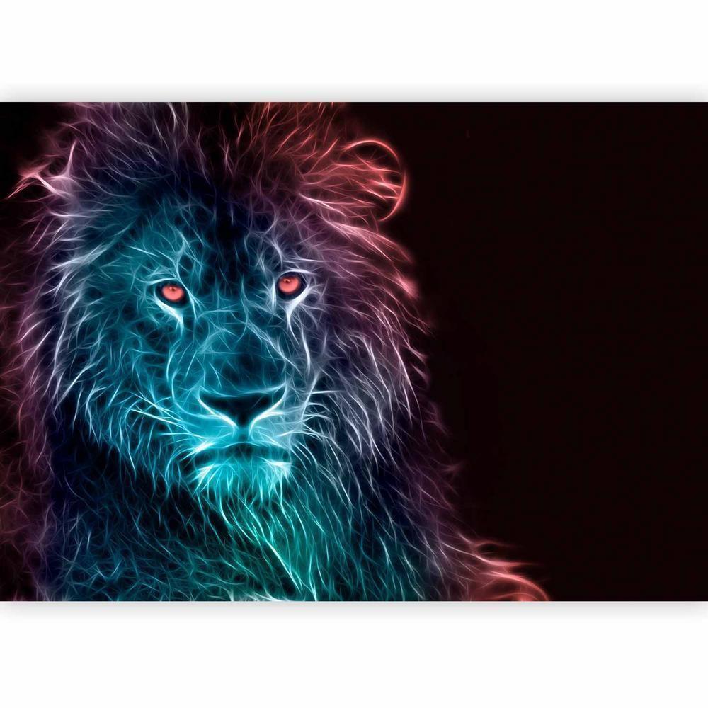 Wall Mural - Abstract lion - rainbow