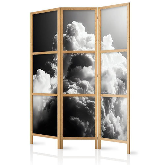 Japanese Room Divider - Clouds Like from Dreams: Let the Sun Illuminate Your Day – A Visual Feast