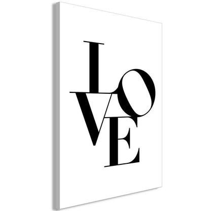 Canvas Print - Twisted Love (1 Part) Vertical-ArtfulPrivacy-Wall Art Collection