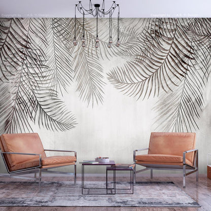 Wall Mural - Night Palm Trees-Wall Murals-ArtfulPrivacy