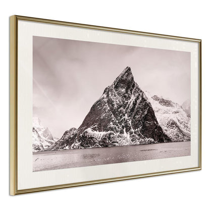 Framed Art - Stark Landscape-artwork for wall with acrylic glass protection