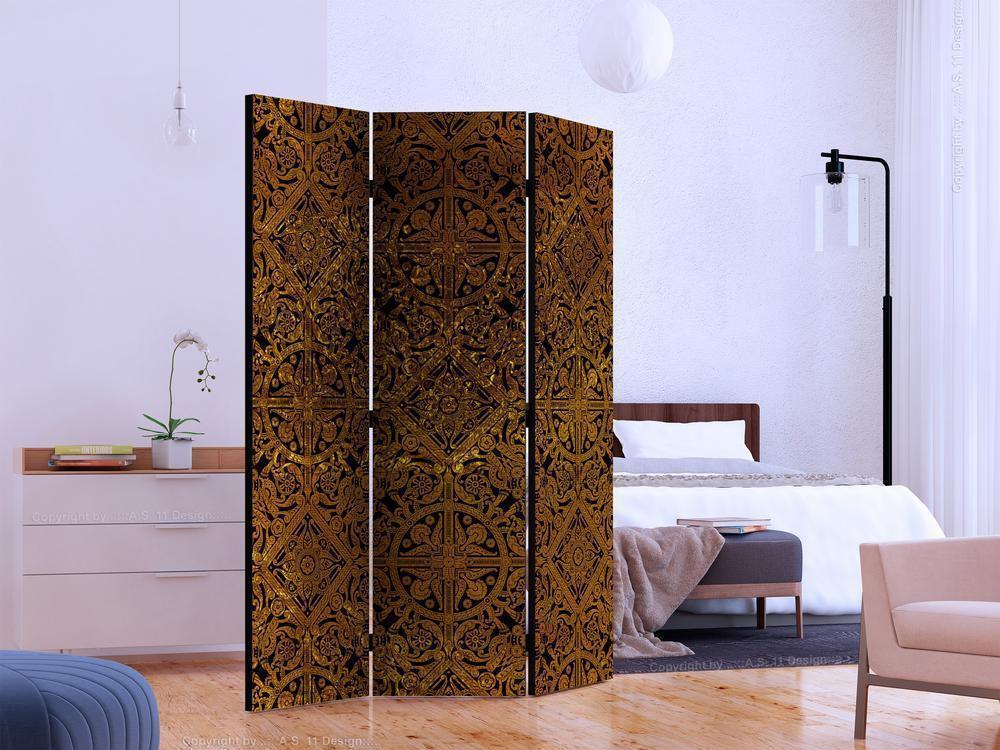 Decorative partition-Room Divider - Celtic Treasure-Folding Screen Wall Panel by ArtfulPrivacy