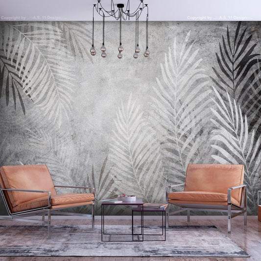 Wall Mural - Palm Trees in the Dark-Wall Murals-ArtfulPrivacy