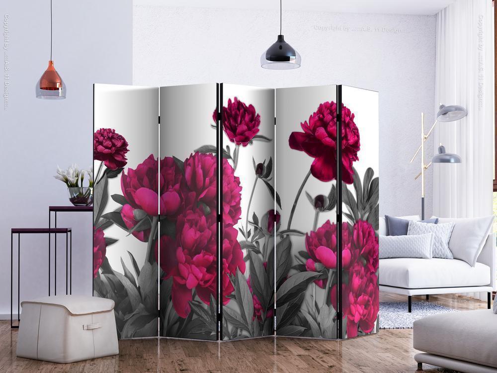 Decorative partition-Room Divider - Lush meadow II-Folding Screen Wall Panel by ArtfulPrivacy