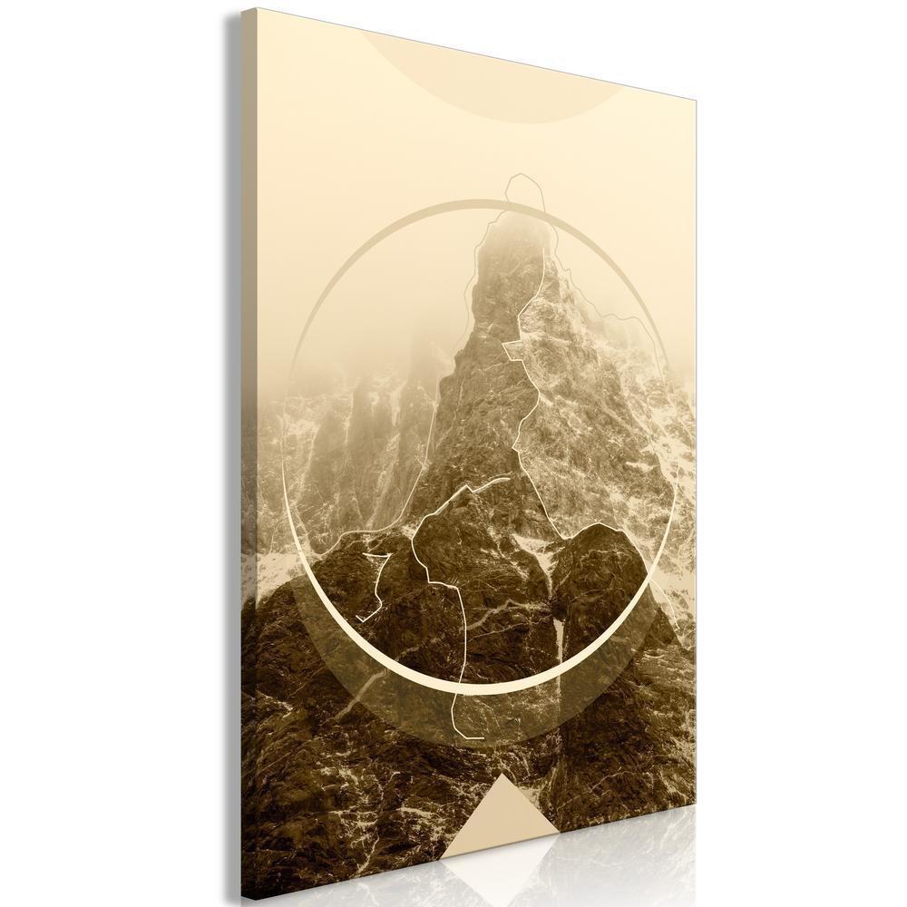 Canvas Print - Power of the Mountains (1 Part) Vertical-ArtfulPrivacy-Wall Art Collection