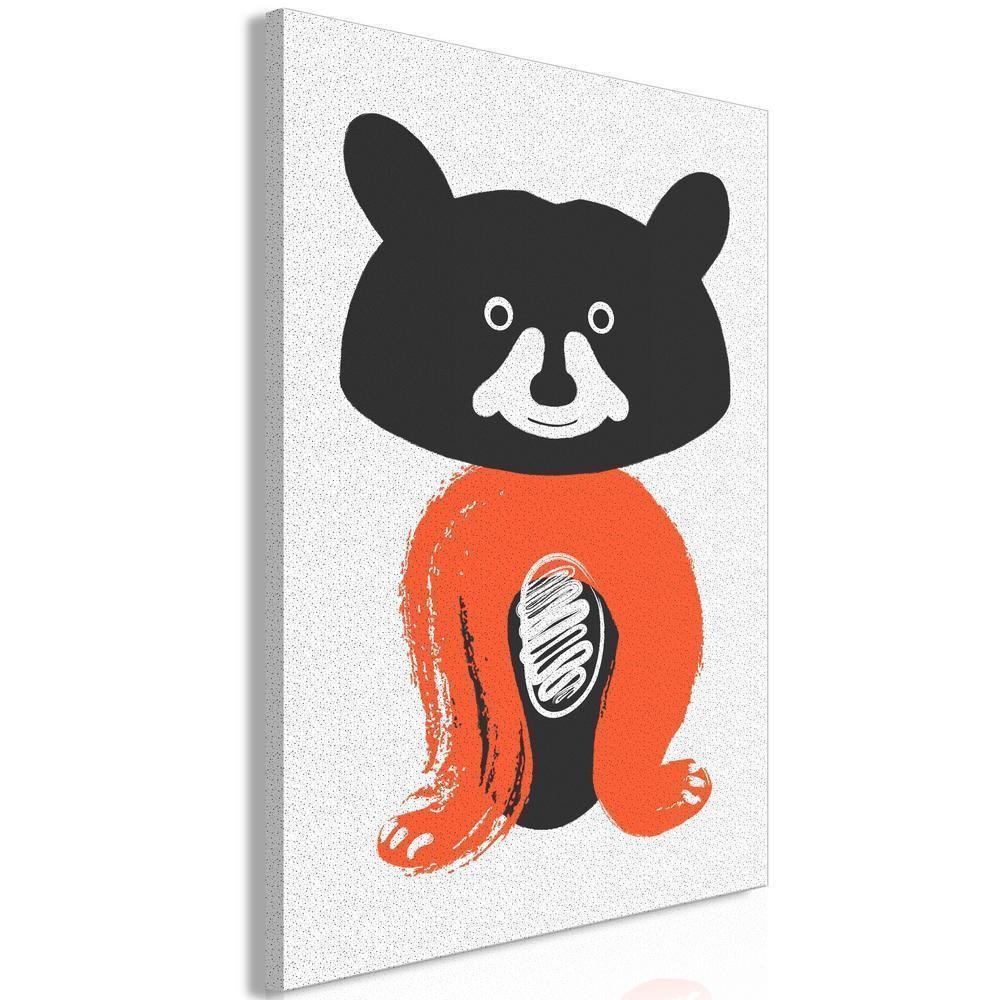 Canvas Print - Nice Mr Raccoon (1 Part) Vertical-ArtfulPrivacy-Wall Art Collection