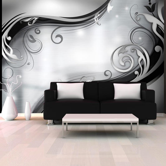 Wall Mural - Grey wall-Wall Murals-ArtfulPrivacy