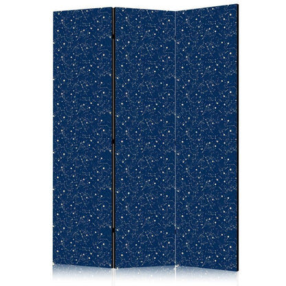 Room Divider - Cosmic Inspirations - Pattern with Stars and Constellations on a Dark Background