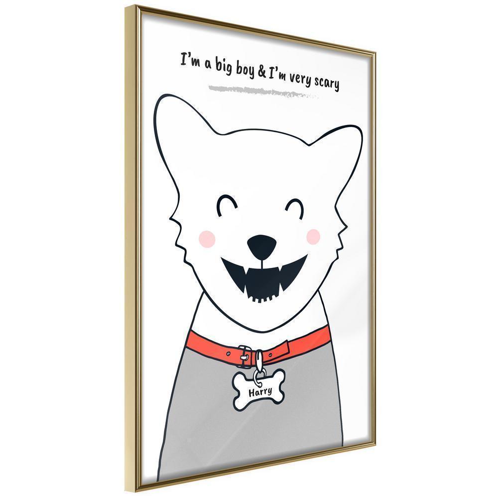 Nursery Room Wall Frame - Pure Happiness-artwork for wall with acrylic glass protection