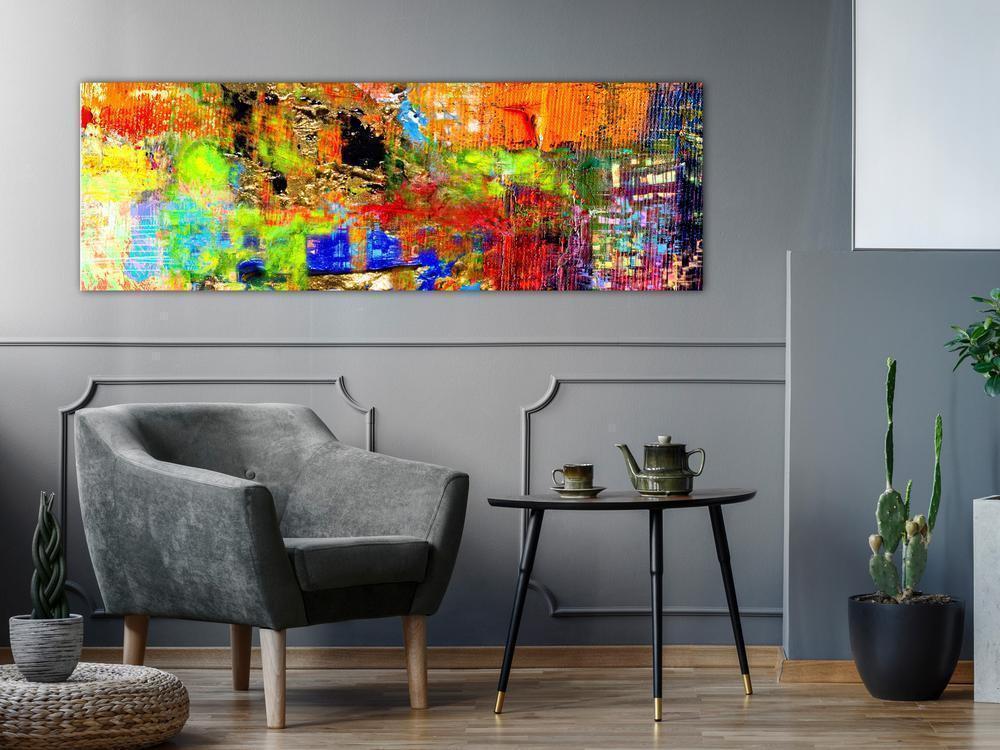 Canvas Print - Colourful Abstraction (1 Part) Narrow-ArtfulPrivacy-Wall Art Collection