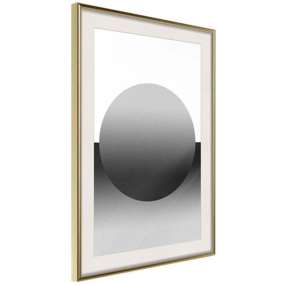 Abstract Poster Frame - Levitating Sphere-artwork for wall with acrylic glass protection