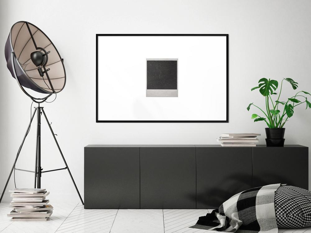 Black and White Framed Poster - Fleeting Moments-artwork for wall with acrylic glass protection