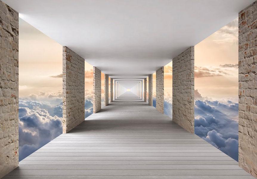 Wall Mural - Skyward Travel-Wall Murals-ArtfulPrivacy