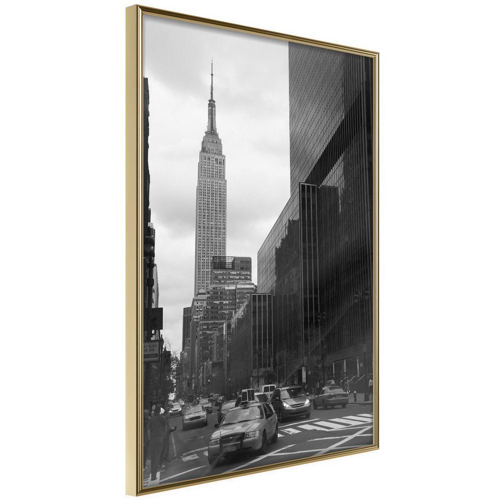 Wall Art Framed - Empire State Building-artwork for wall with acrylic glass protection