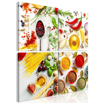 Canvas Print - Spices of the World (4 Parts)-ArtfulPrivacy-Wall Art Collection