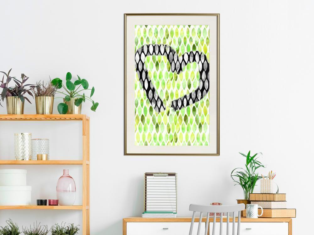 Abstract Poster Frame - I Love Limes-artwork for wall with acrylic glass protection