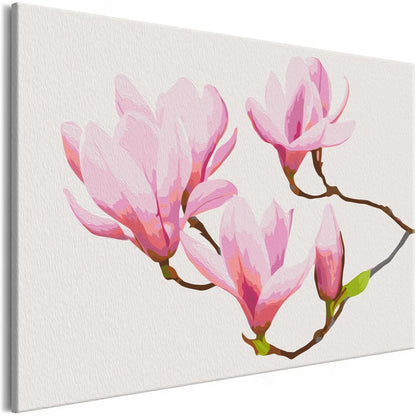 Start learning Painting - Paint By Numbers Kit - Floral Twig - new hobby