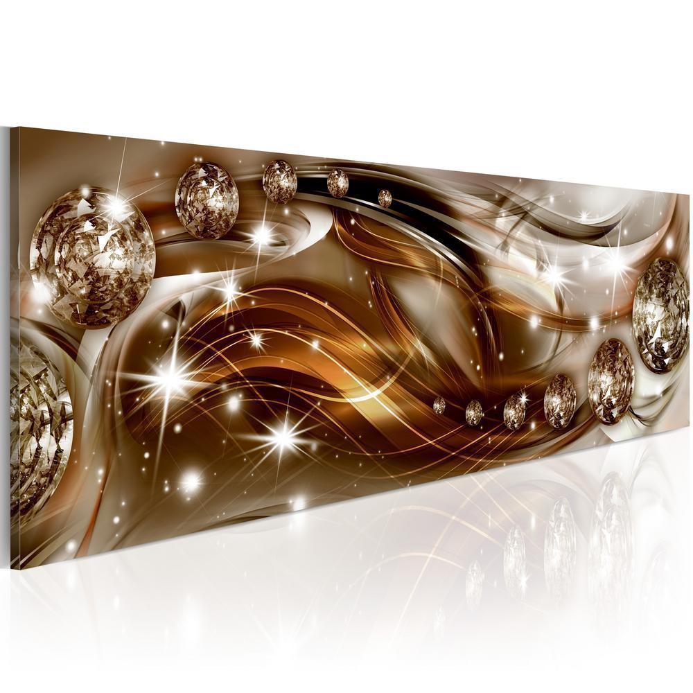 Canvas Print - Ribbon of Bronze and Glitter-ArtfulPrivacy-Wall Art Collection