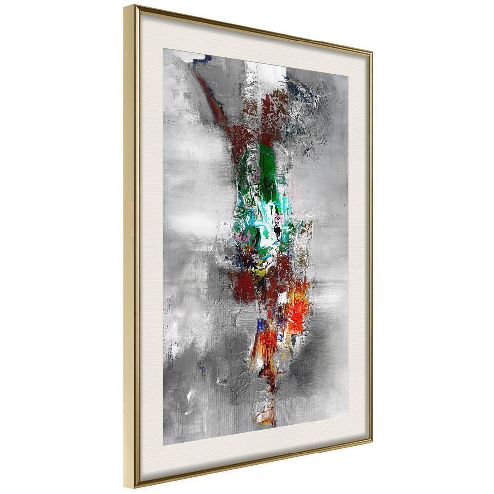 Abstract Poster Frame - Contradiction of Opinions-artwork for wall with acrylic glass protection